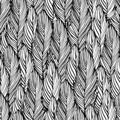 Outline feather seamless pattern - 69731223