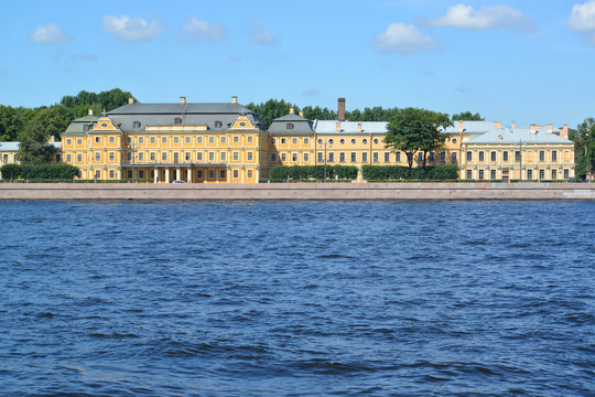 St. Petersburg. View of Universitetskaya Embankment and Menshiko