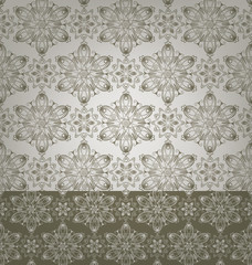 geometric damask pattern