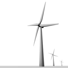 Fototapeten Windenergie opgewekt in windmolen park © emieldelange
