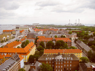 Fototapeta premium Retro look Copenhagen Denmark