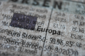 Europa Wirtschaft Konzept