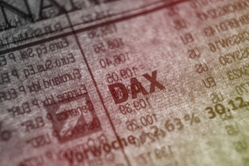 Dax Konjunktur Konzept