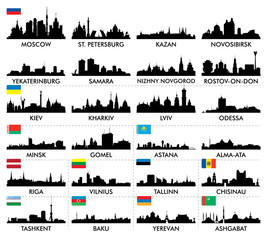 City skyline eastern and northern Europe and Central Asia
