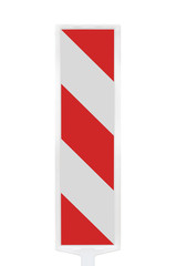 Road traffic works safety pole post barrier, vertical panel