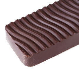 Chocolate bar isolated on white