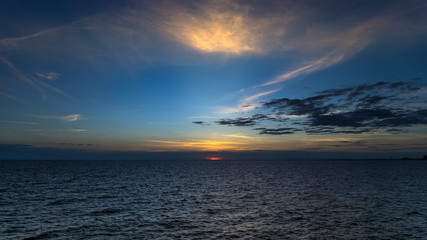 Sunset seascape at Samed island