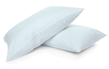 White pillows isolated on white