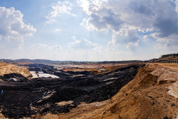 Fototapeta na wymiar open mining pit