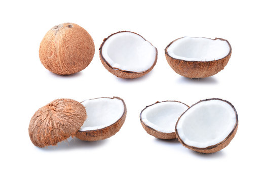 coconut on white