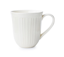 White ceramic cup