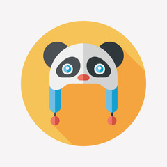 baby hat flat icon with long shadow,eps10