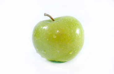 green apple isolated on white