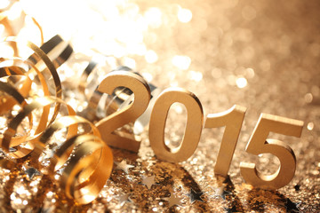 New year 2015 decoration