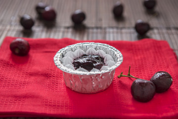 Blueberry cake with Fresh Blueberry fruits
