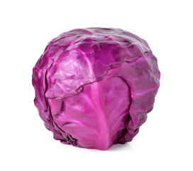 Obraz premium head of red cabbage on a white background