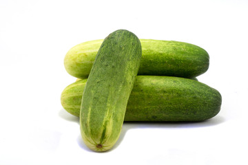 Cucumber isolated on white background
