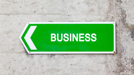 Green sign - Business