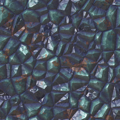 Dark precious mineral close up