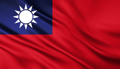 The National Flag of the Taiwan