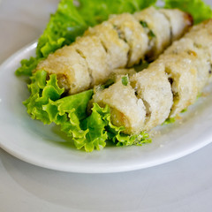 Fried Viet Nam Traditional Spring rolls food