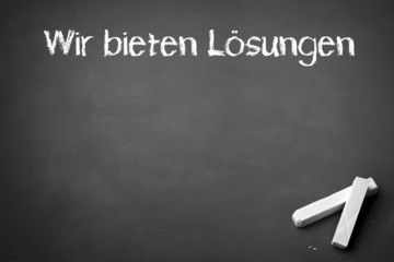 Wir bieten Lösungen