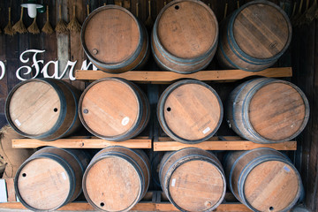 Wine barrels