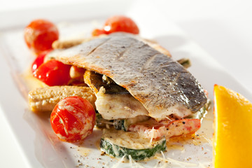 Seabass with Tomato