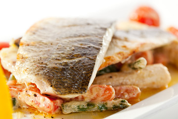 Seabass with Tomato