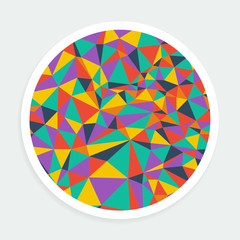 Obraz premium Round background bright mosaic