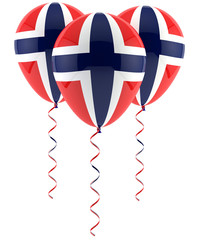 Norwegian flag balloon