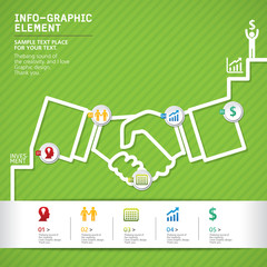 Info-graphics vector design template