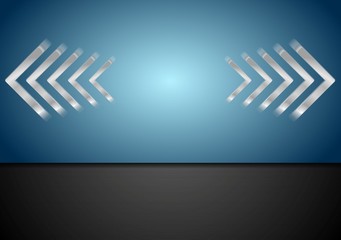 Corporate bright arrows background