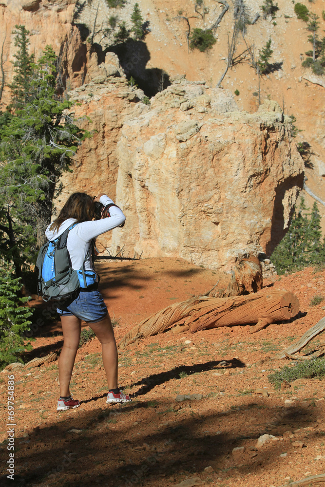 Poster randonnée à bryce canyon