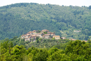 Obraz premium Regnano, old village in Tuscany