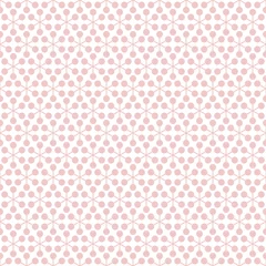 Retro Seamless Pattern Snowflakes/Flowers Rose © Jan Engel