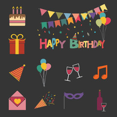 Happy birthday set