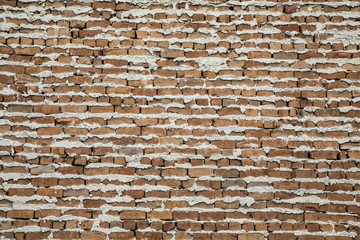 Old Brick Wall with Extruded Mortar