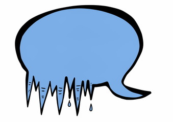 doodle cool speech bubble