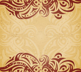Vintage background with ornament.  Illustration 10 version