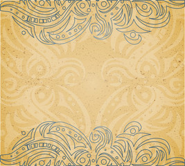 Vintage background with ornament.  Illustration 10 version