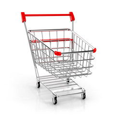 shopping cart icon. 3d illustration
