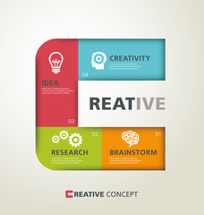 Fototapeta premium template modern info-graphic design, vector, template, creative
