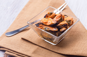 Mussels in bowl
