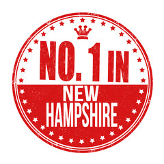 Number one in New Hampshire stamp