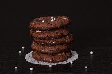 Stacked Chocolate Chip Cookies