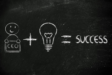 formula for success: ceo plus ideas equals profits