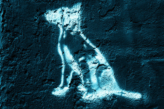 Blue Dog Graffiti