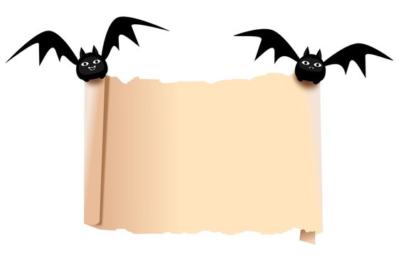 Chauve-souris et parchemin