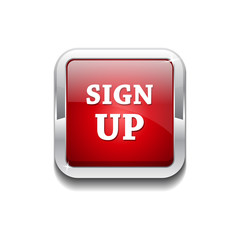 Sign Up Vector Button Icon